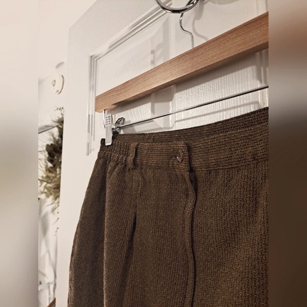 Conrad Collection Brown Laine Pencil Skirt